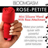 Pleasure Rose-Petite Mini Silicone Rose Wand
